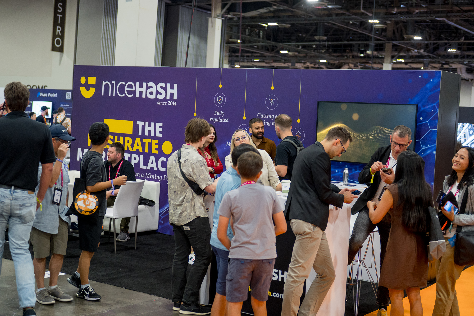 NiceHash booth at the bitcoin2025