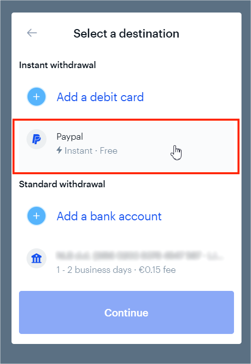 How to send btc to another wallet on paypal