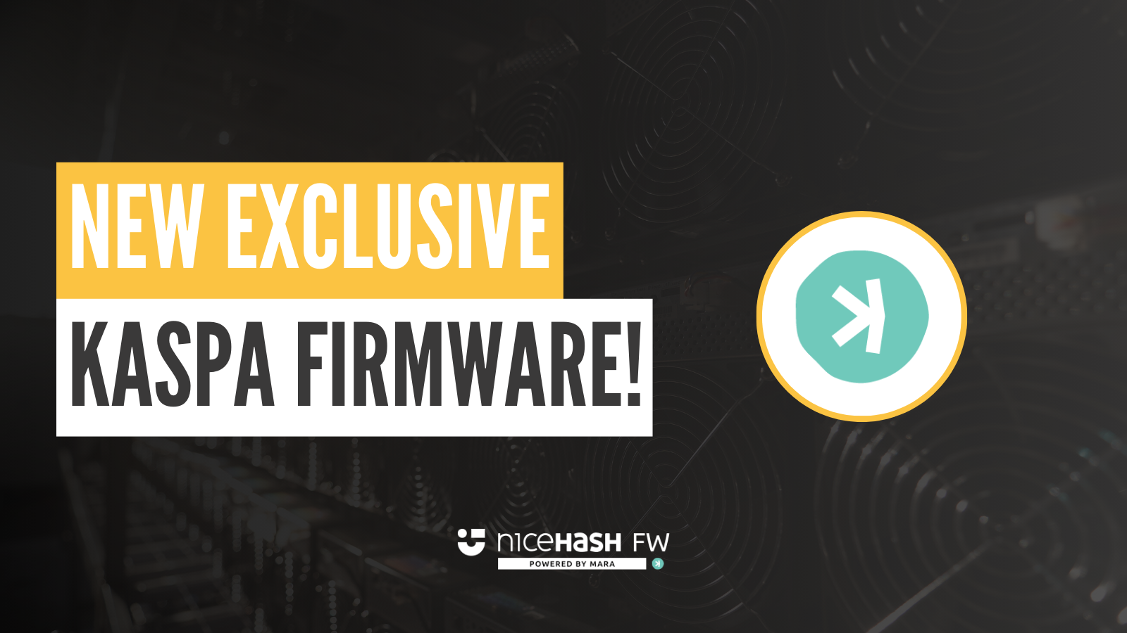 The world first firmware for Antminer Kaspa ASICs! | NiceHash
