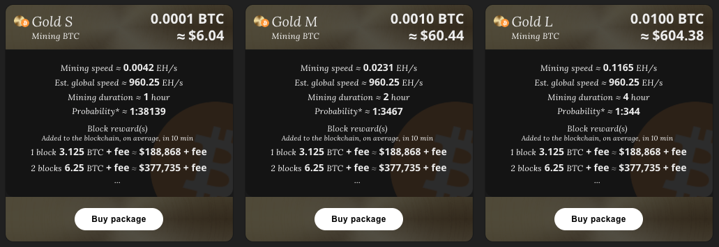 BTC EasyMining Gold