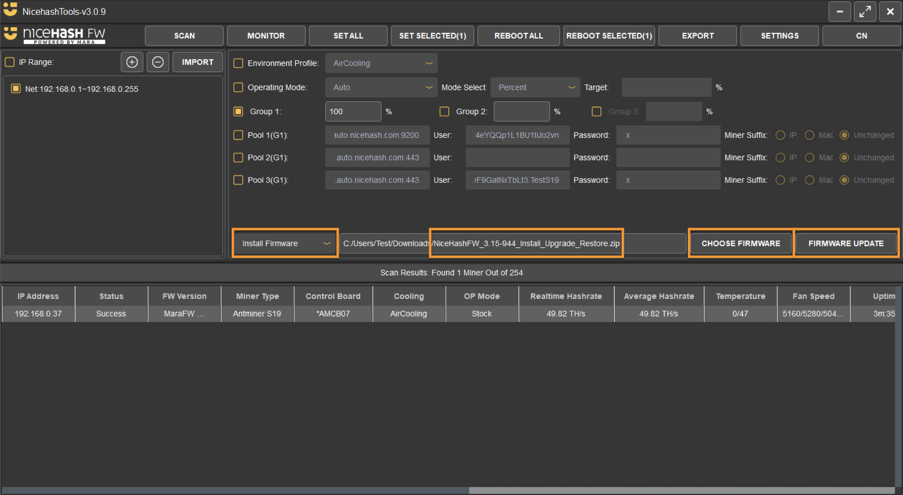 How to install custom asic firmware NiceHash