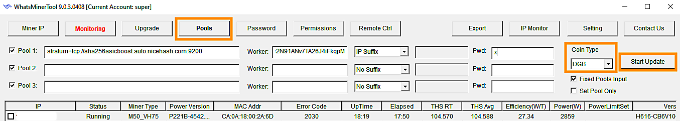 WhatsMiner rejected shares NiceHash