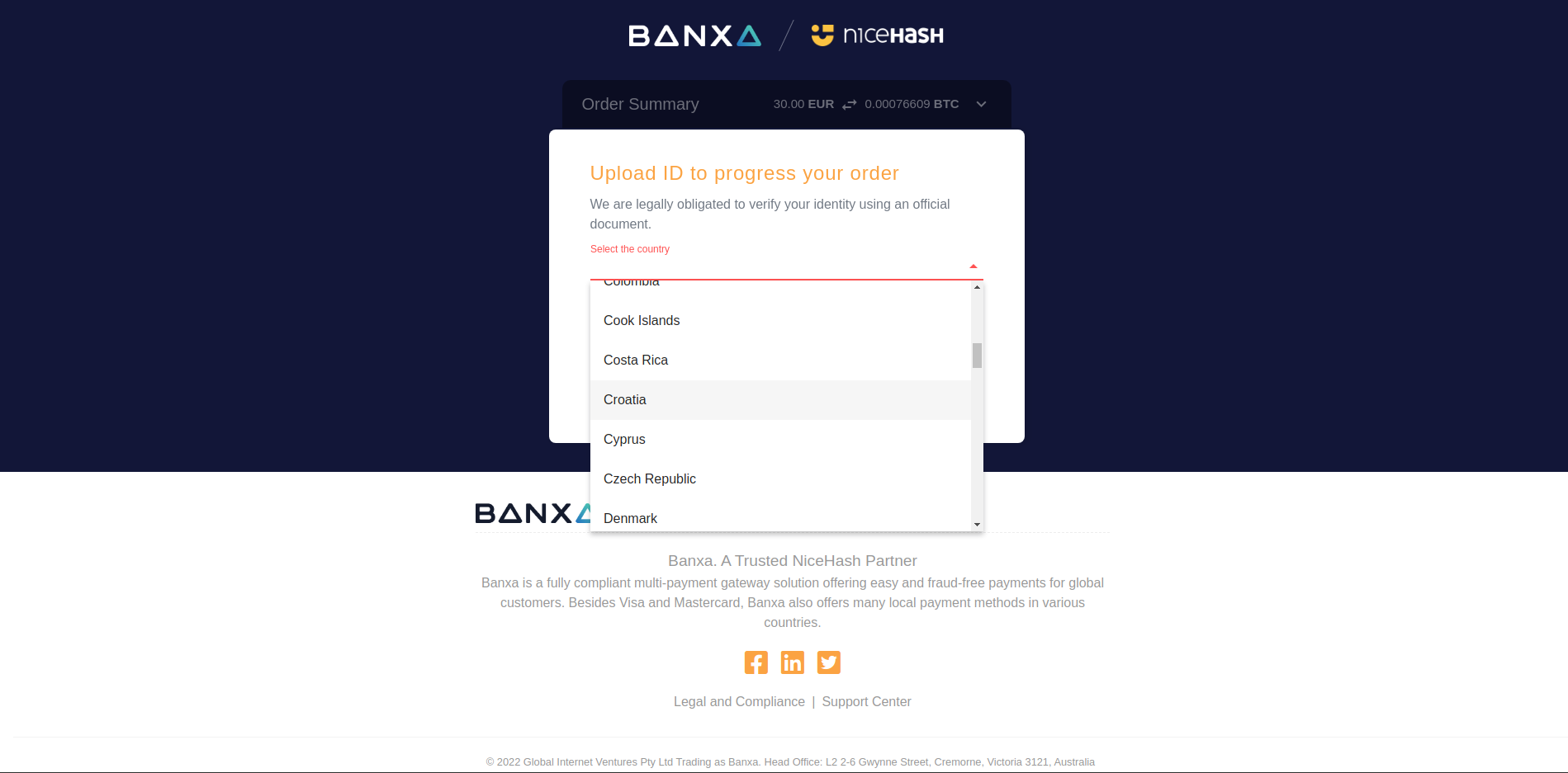 Banxaを利用してNiceHashでビットコインを購入するには | NiceHash