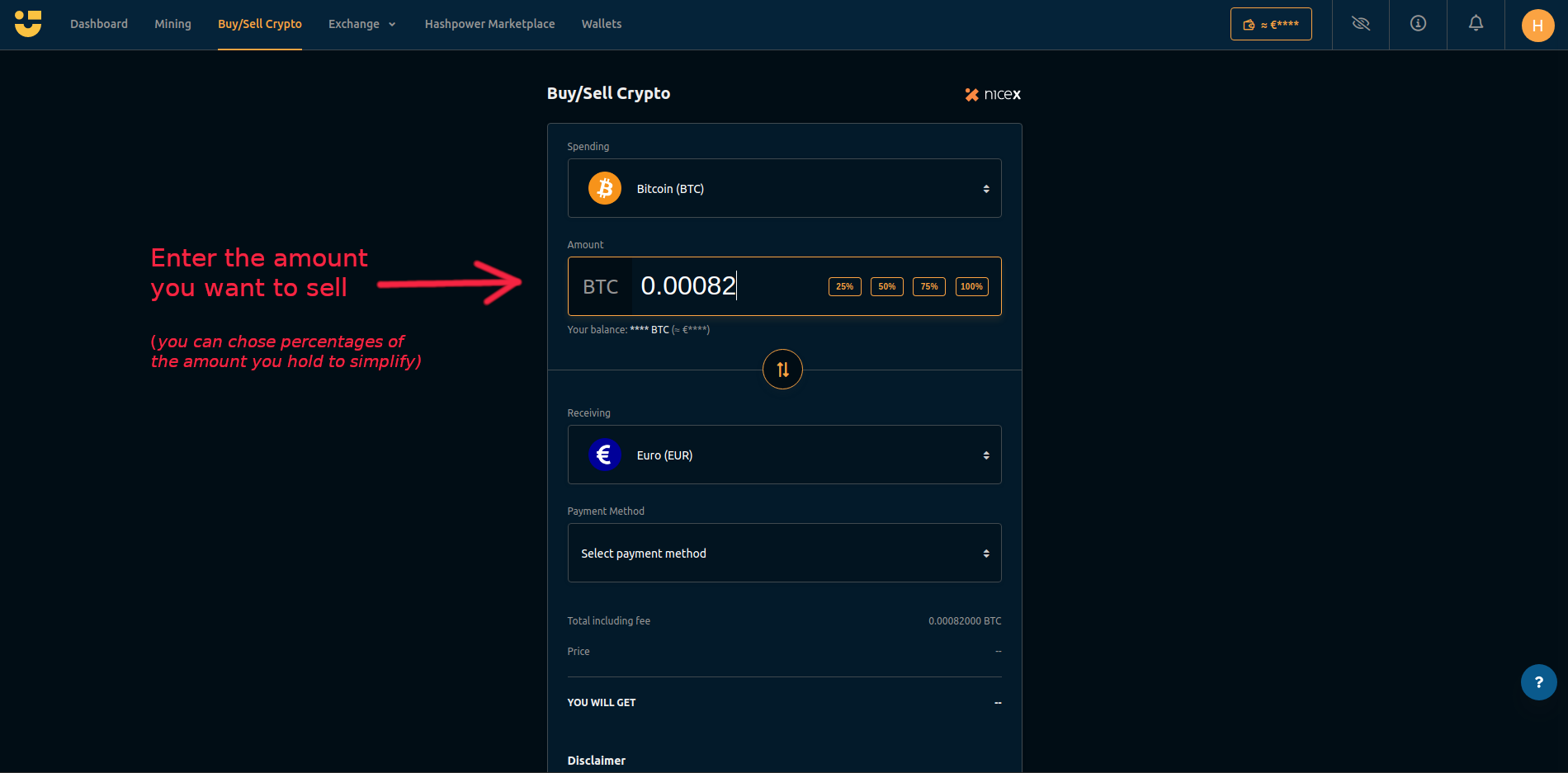 Comment échanger Bitcoin en monnaie fiat avec Banxa | NiceHash