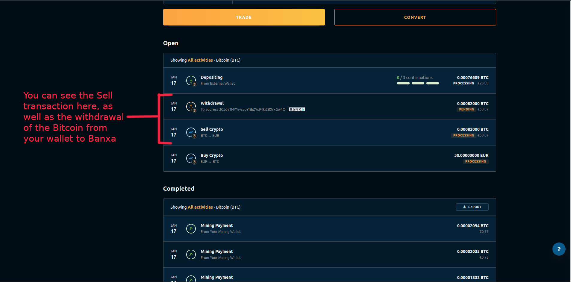 Banxaでビットコインを法定通貨に交換するには | NiceHash