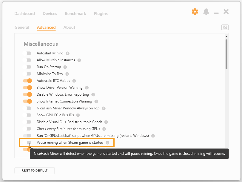Keep forgetting to switch your mining back after playing a game? Stop  losing profits - NiceHash Miner automatically pauses and restarts mining  when you are playing Steam games! : r/NiceHash
