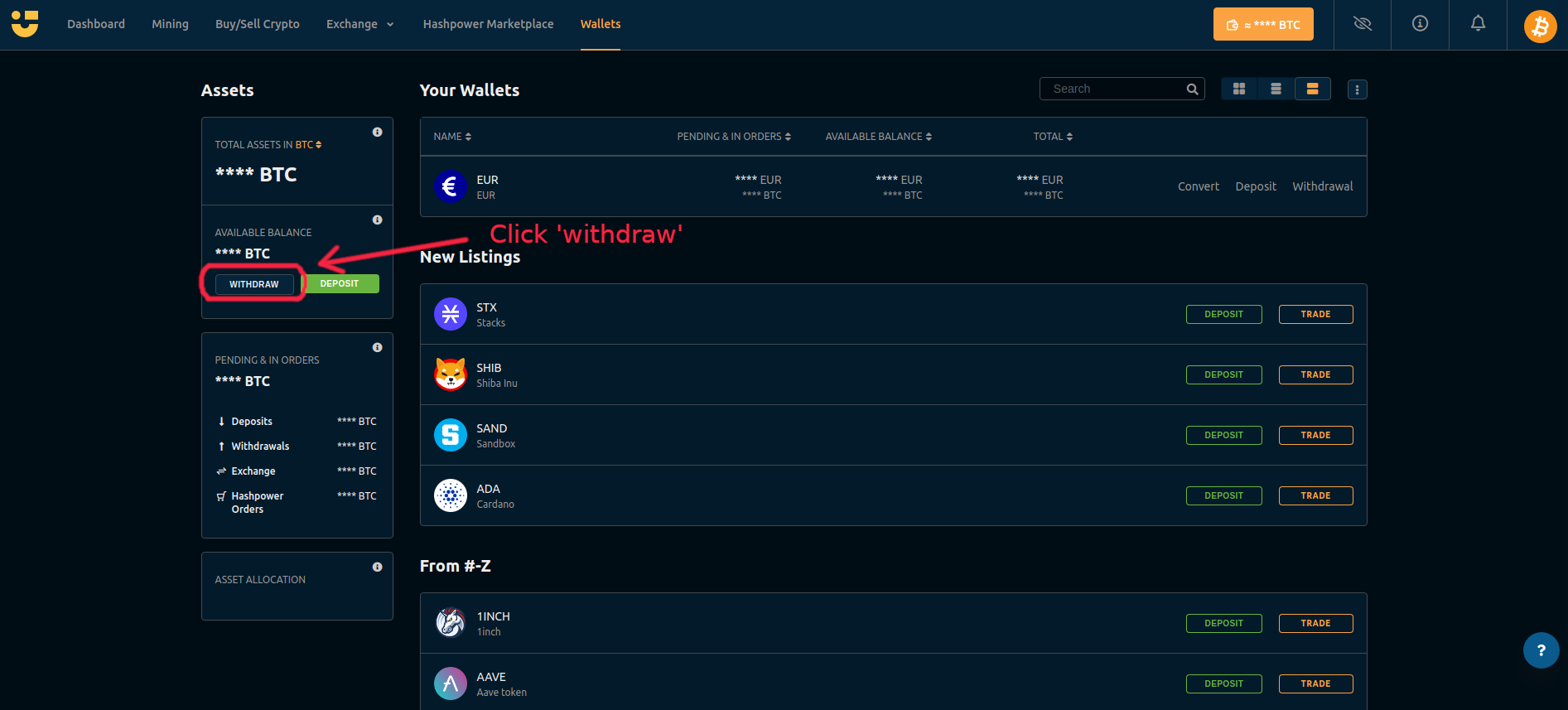 nicehash withdrawal blockchain pending