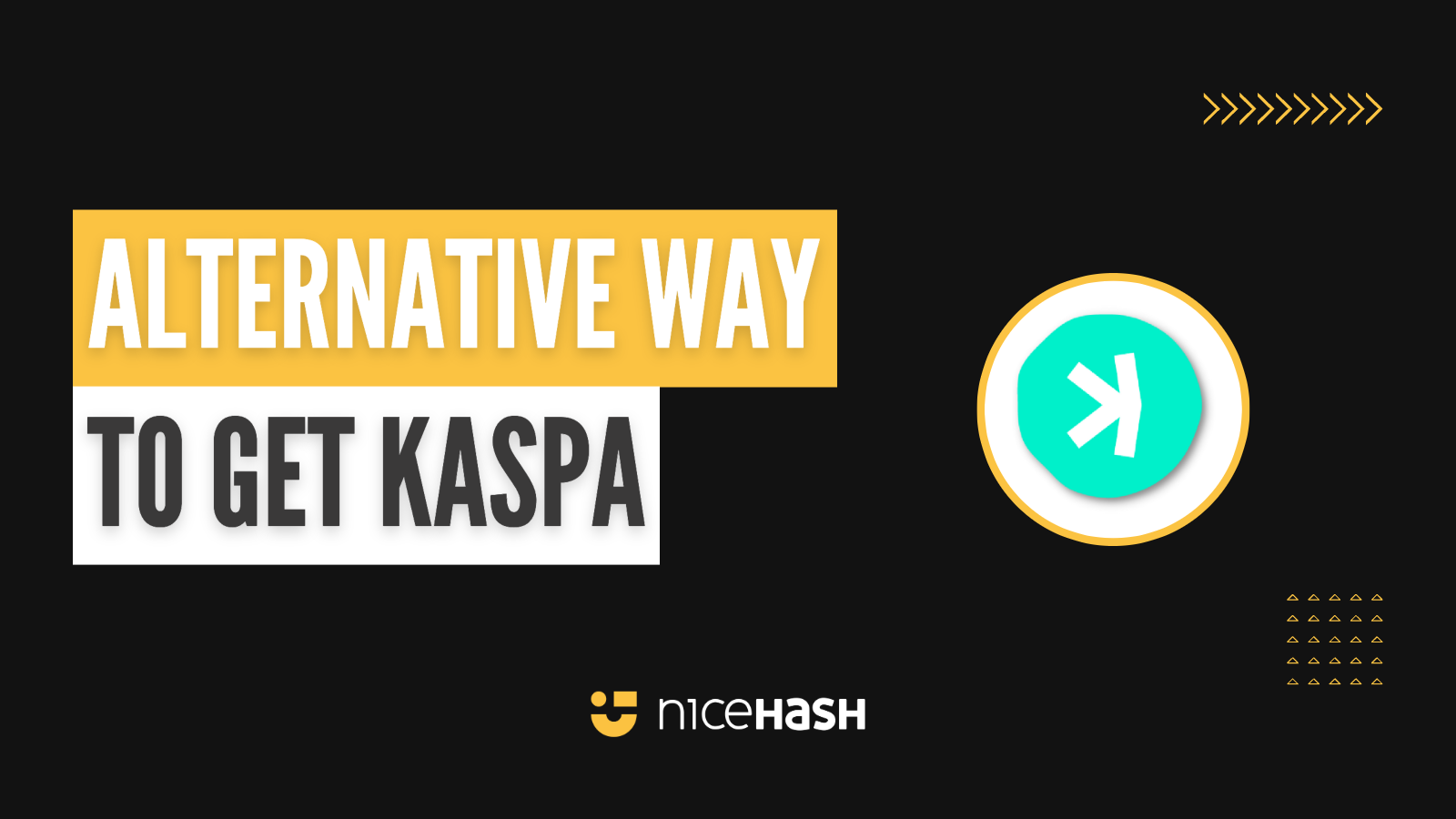 How to acquire Kaspa when no exchange is supporting it NiceHash