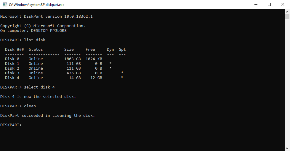 How to format partitions on your USB drive? | NiceHash