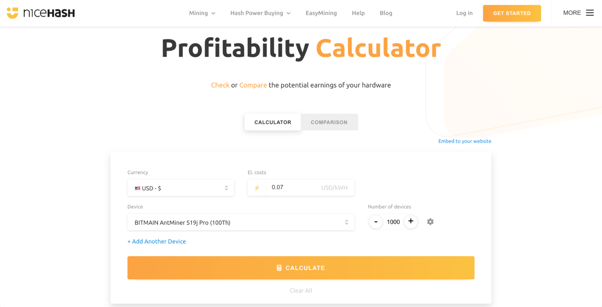 Nicehash Profitability