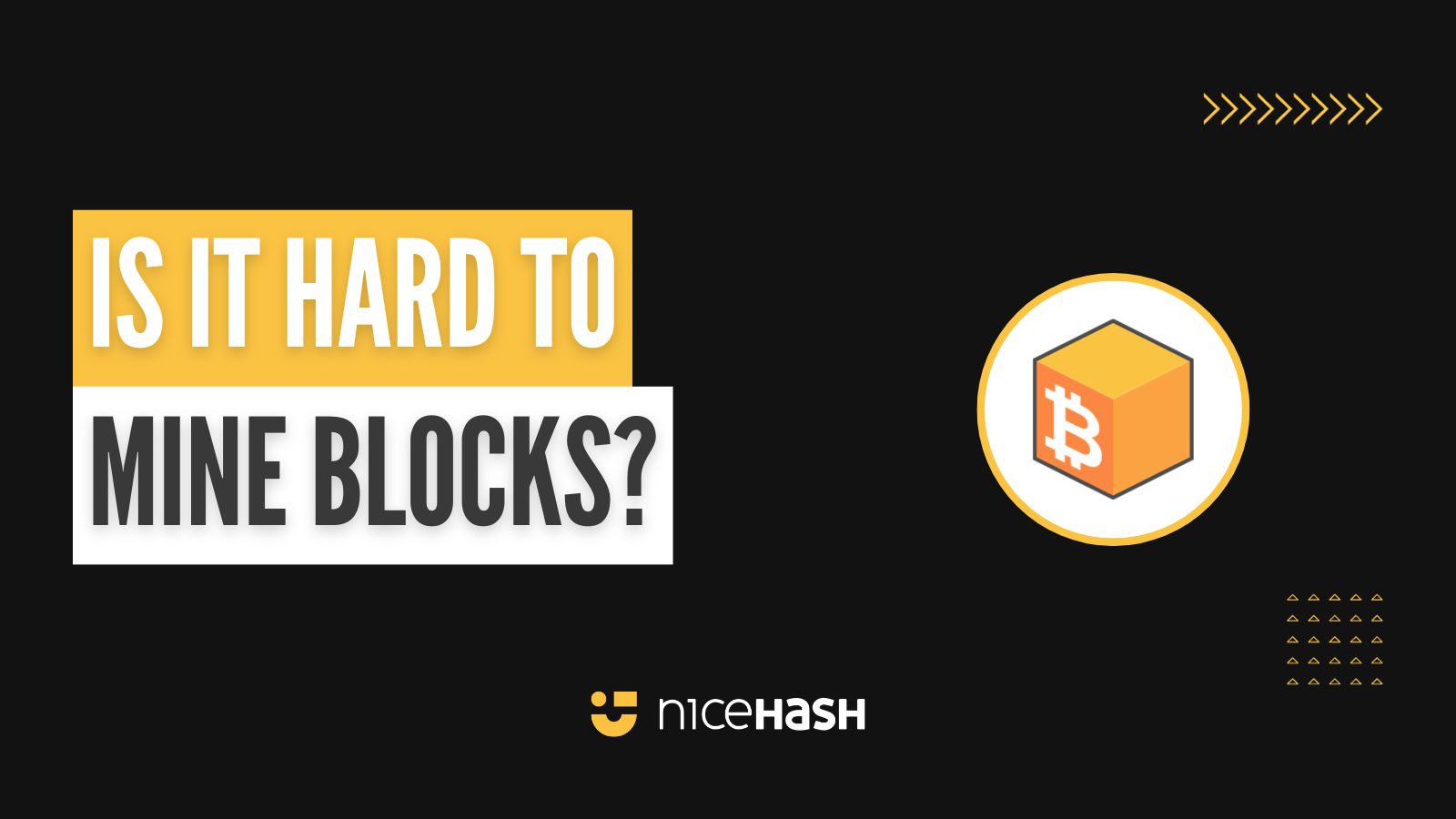 Is it hard to mine blocks? NiceHash