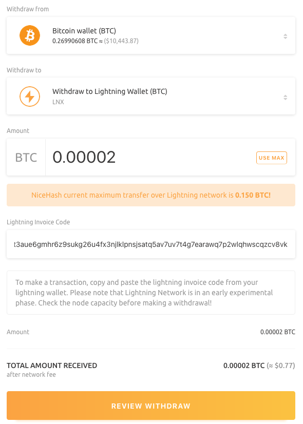 How to use Bitcoin Lightning Network? | NiceHash