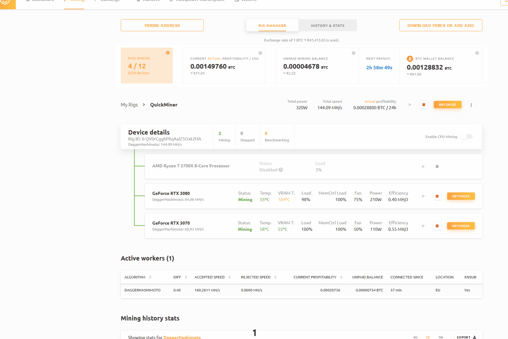 Nicehash Optimize Modify existing OPTIMIZATION profiles | NiceHash