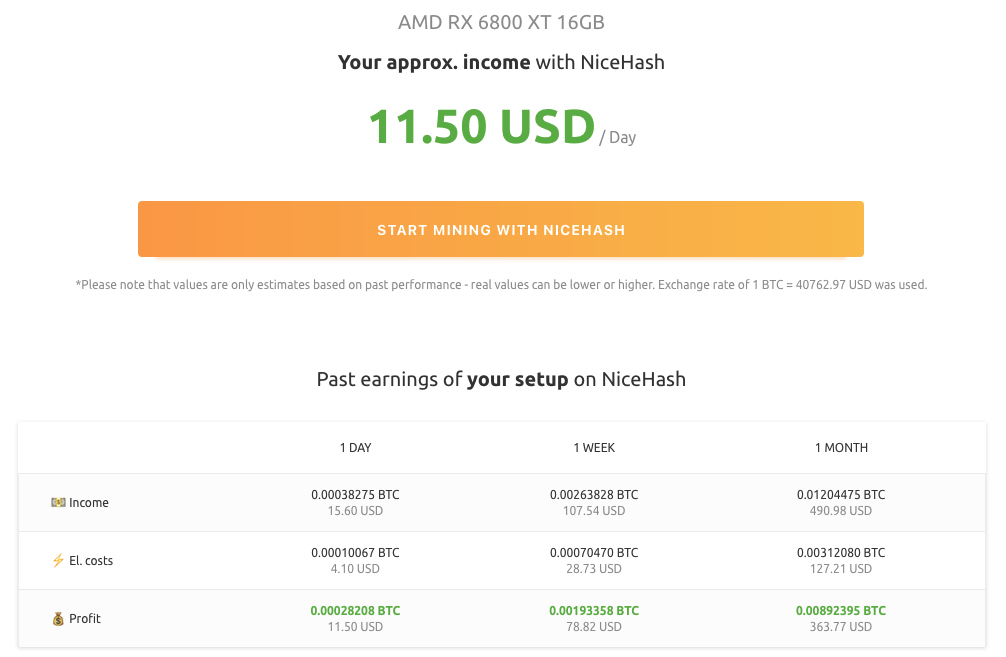 crypto mining profitability nicehash